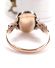 Antiker britischer Ring mit Edel Opal und Saatperlen aus 9ct Gelbgold B4444