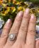 Antiker britischer Ring mit Edel Opal und Saatperlen aus 9ct Gelbgold B4444