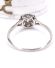Antiker sch�ner Ring 750/000 Weissgold mit ca.0.40ct Diamanten B4442