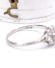 Antiker sch�ner Ring 750/000 Weissgold mit ca.0.40ct Diamanten B4442