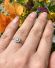 Antiker sch�ner Ring 750/000 Weissgold mit ca.0.40ct Diamanten B4442