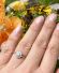 Antiker sch�ner Ring 750/000 Weissgold mit ca.0.40ct Diamanten B4442