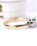 Antiker britischer Ring mit Smaragd und 0.30ct Brillanten 750 Gelbgold B4445