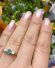 Antiker britischer Ring mit Smaragd und 0.30ct Brillanten 750 Gelbgold B4445