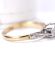 Sch�ner antiker Ring mit Saphir und Diamanten 750 Gelbgold + Platin B4440