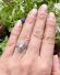 Wunderbarer antiker Art Deco Ring mit Diamanten 585 Gelbgold + Platin B4454