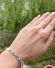 Art Deco Flussperlen Armband 585 Gold + Platin Schliesse mit Brillanten B3389