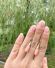 Art Deco Ohrh�nger mit Engelshaut Koralle Pampeln 800 Silber vergoldet B4447