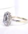 Antiker Art Deco Ring aus 8ct Gelbgold und Silber mit syth. Aquamarin B4455