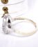 Antiker Art Deco Ring aus 8ct Gelbgold und Silber mit syth. Aquamarin B4455