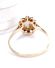 Edler englischer vintage Ring mit Opal und Granat 375 Gelbgold B4468