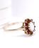 Edler englischer vintage Ring mit Opal und Granat 375 Gelbgold B4468