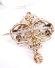 Zauberhafte antike Brosche der Belle Epoque aus 585 Gelbgold mit Opalen B4456