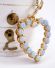 Sehr h�bscher vintage Herz Anh�nger aus 585/000 Gelbgold Edel-Opal B4463