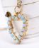 Sehr h�bscher vintage Herz Anh�nger aus 585/000 Gelbgold Edel-Opal B4463