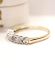 Sch�ner englischer vintage Ring 375/000 Gelbgold Aquamarin + Diamanten B4466