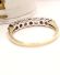 Sch�ner englischer vintage Ring 375/000 Gelbgold Aquamarin + Diamanten B4466