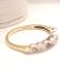 Sch�ner englischer vintage Ring 375/000 Gelbgold Aquamarin + Diamanten B4466