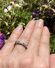Sch�ner englischer vintage Ring 375/000 Gelbgold Aquamarin + Diamanten B4466