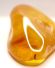 Sehr grosser Anh�nger 750 Weissgold mit Butterscotch Bernstein B4460