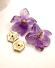 Zauberhafte vintage Amethyst Ohrstecker 585/000 Gelbgold und Brillanten B4457