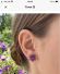 Zauberhafte vintage Amethyst Ohrstecker 585/000 Gelbgold und Brillanten B4457