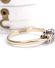 H�bscher englischer vintage Ring 375/000 Gelbgold Aquamarin + Brillanten B4464