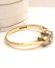H�bscher englischer vintage Ring 375/000 Gelbgold Aquamarin + Brillanten B4464