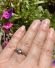H�bscher englischer vintage Ring 375/000 Gelbgold Aquamarin + Brillanten B4464