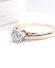 Edler vintage Ring mit 0.33ct Solit�r Brillant aus 375/000 Gelbgold B4470
