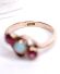 Antiker englischer Ring aus 375/000 Rotgold mit Opal und Granat B4465