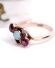 Antiker englischer Ring aus 375/000 Rotgold mit Opal und Granat B4465