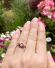 Antiker englischer Ring aus 375/000 Rotgold mit Opal und Granat B4465
