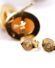 Sch�ne vintage Ohrstecker aus 800/000 Silber vergoldet mit Koralle B4477