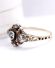 Antiker Ring der Neorenaissance ca. 1860 aus 14ct Gelbgold und Silber B4447