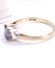 Englischer vintage Ring aus 375/000 Gelbgold Tansanit und Brillanten B4481