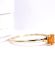 Schlichter englischer vintage Ring 375/000 Gelbgold mit Feueropal B4478