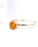 Schlichter englischer vintage Ring 375/000 Gelbgold mit Feueropal B4478