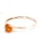 Schlichter englischer vintage Ring 375/000 Gelbgold mit Feueropal B4478