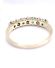 Wunderbarer englischer Ring 375/000 Gelbgold Smaragde + Brillanten B4479