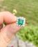 Kostbarer vintage Ring mit Smaragd und Brillanten in 750/000 Gelbgold B4482