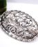 Antike sch�ne Jugendstil Brosche aus 850/000 Silber um 1900 mit Rosen B4485