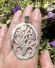 Antiker grosser Anh�nger aus Silber um 1900 mit Schneegl�ckchen B4484