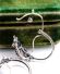 Sch�ne Trachten Biedermeier Ohrringe 835 Silber mit b�hmischen Granat B4487