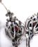 Sch�ne Trachten Biedermeier Ohrringe 835 Silber mit b�hmischen Granat B4487