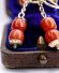 Antike Ohrh�nger aus 585/000 Gelbgold mit Lachs Koralle B4488