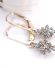 Sch�ne vintage Ohrh�nger aus 375/000 Gelbgold mit Aquamarin B4490