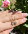 Sch�ne vintage Ohrh�nger aus 375/000 Gelbgold mit Aquamarin B4490
