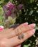 Sch�ne vintage Ohrh�nger aus 375/000 Gelbgold mit Aquamarin B4490