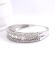 Edler vintage Band - Ring mit 0.50ct Diamanten aus 750/000 Weissgold B4493